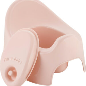 Горшок детский пластиковый с крышкой Follow Me, розовый зефир Plast Team LA270111032