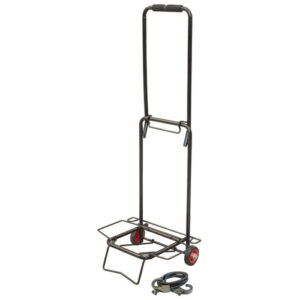 Тележка багажная BX-15ZP-2 пластиковые колеса, черная, до 15кг Рыжий кот 093528