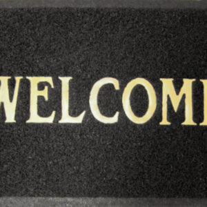 Коврик придверный резиновый пористый Лапша 50х 80см Welcome, черный ComeForte