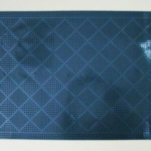 Коврик придверный резиновый Pin Mat 40х 60см Ромб, черный ComeForte