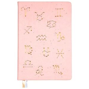 Ежедневник недатированный А5 160 листов Devente Horoscope, розовый 2034030