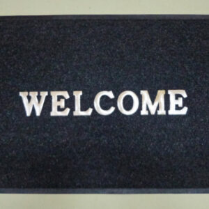 Коврик придверный резиновый пористый Лапша 60х 90см Welcome, черный ComeForte