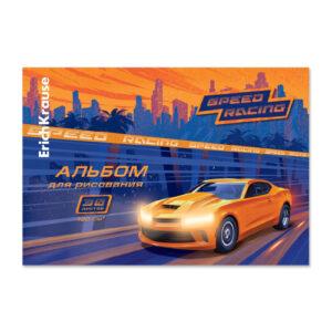 Альбом для рисования 30 листов ErichKrause Sport Car, склейка 61475