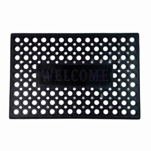 Коврик придверный резиновый ячеистый 40х 60см, вставка Welcome Радужный Дом РД67086