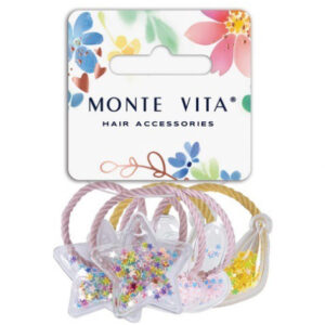 Резинки для волос Monte Vita набор 6шт. с шармиками, ассорти 457068