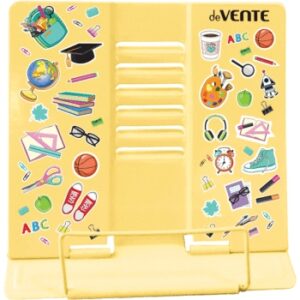 Подставка для книг Devente Back to School, металлическая окрашенная, песочно-желтая 8063010