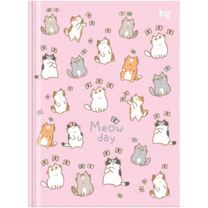Блокнот А6 80 листов Биз BG Meow Day, книжный переплет ББ6Т80_ЛГ 62658