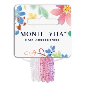 Резинки для волос Monte Vita набор 5шт. пружинка, 2,5см, ассорти 457061