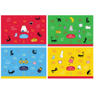 Альбом для рисования 24 листа BG Cats & Cats, на скрепке АР4ск24 10916