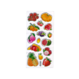 Наклейки объемные 6,5х13,5см Фрукты Р22072-20 BLT-824