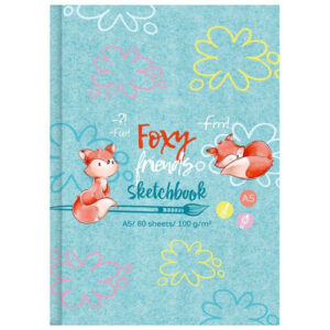 Тетрадь 80 листов скетчбук BG Foxy Sketch, твердый переплет С5т80_лм_вл 9646