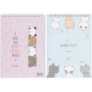Блокнот А5 60 листов Meshu Beary beary, гребень MS_41460