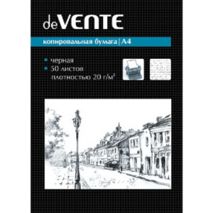 Бумага копировальная А4 черная 50 листов Devente 2041301