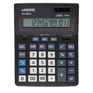 Калькулятор Devente DD-8814 14 разрядов, 155х205х35мм, черный 4031306