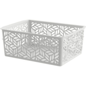 Корзина универсальная пластиковая 1,4л 19х14х7,5см Linden светло-серый IDIland 221313021/03