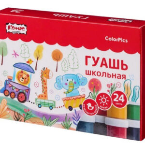 Гуашь 24 цвета Комус класс Colorpics, по 10мл 1691634