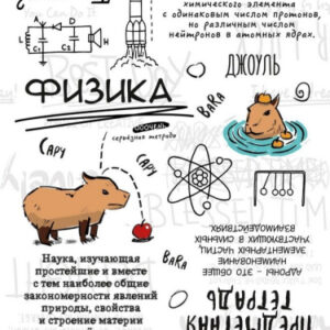Тетрадь 48 листов П Физика Капибара 48-0001