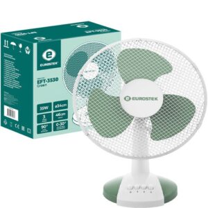 Вентилятор настольный, зеленый Eurostek EFT-3530 Green