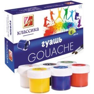 Гуашь 6 цветов Луч Классика, по 20мл 19С 1275-08