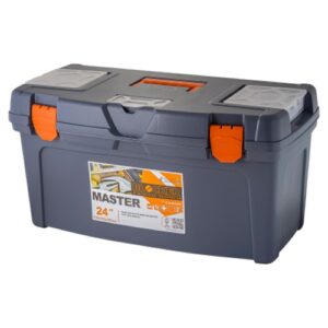 Ящик для инструментов пластиковый 24" Master черный/оранжевый Blocker BR6006