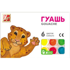 Гуашь 6 цветов Луч Zoo мини, по 15мл 19С 1251-08