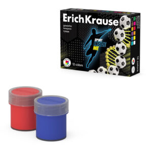 Гуашь 12 цветов ErichKrause Sport DNA, по 20мл 61773