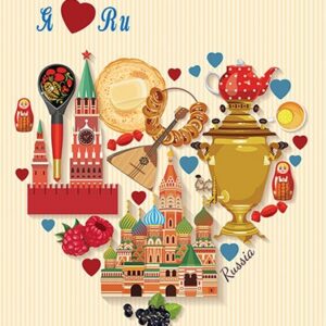 Тетрадь 200 листов (4х50л) Российская символика, на кольцах, 4 цвета С0800-30