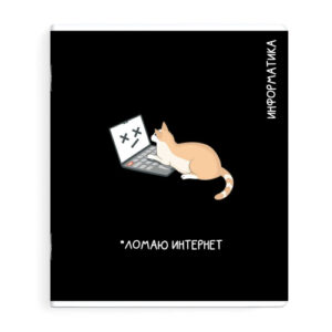 Тетрадь 48 листов П Информатика Коты мемы 69827