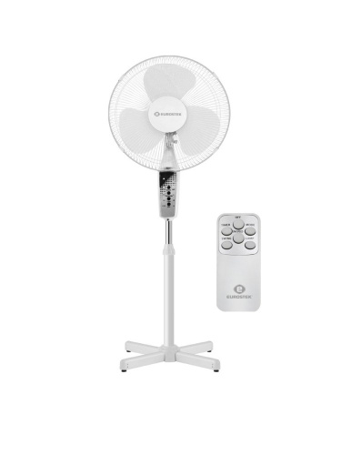 Вентилятор напольный с пультом, белый Eurostek EFS-4070 White