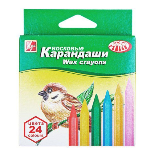 Мелки восковые 24 цвета Луч Zoo 12С 866-08