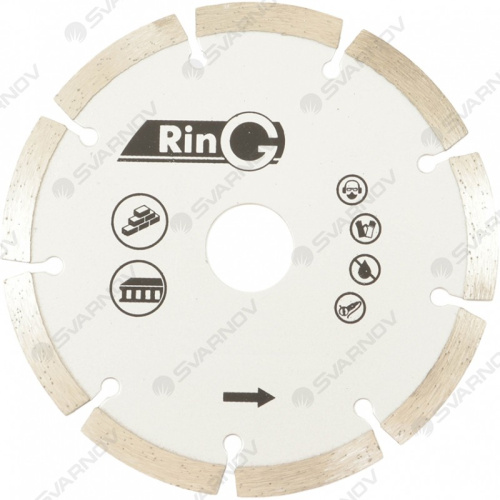 Диск алмазный Ring сегментный 125х7х2,1х22,2 мм 247232