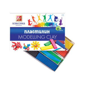 Пластилин 8 цветов 160г Луч Классика, со стеком 12С 867-08