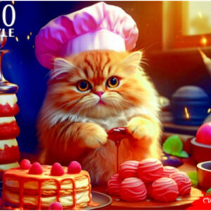 Пазлы 500 элементов Котик пекарь П500-3063