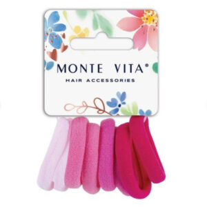 Резинки для волос Monte Vita набор 8шт. 4см, оттенки розового 457048