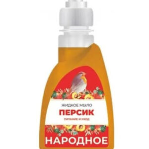 Мыло жидкое Народное 250г с дозатором, персик Флора