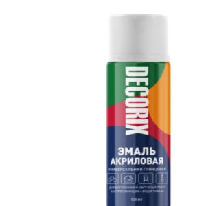 Эмаль аэрозольная 520мл белая глянцевая Decorix А21/ 0101-21 DX