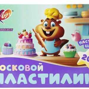 Пластилин 20 цветов Луч Фантазия пастельный, восковой 35С 2292-08