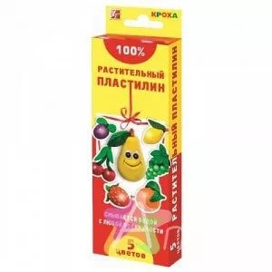 Пластилин 5 цветов Луч Растительный 25С 1557-08