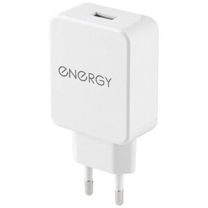 Зарядное устройство сетевое 1 USB разъем 2,1А, белый Energy ET-32/104290