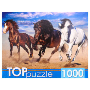 Пазлы 1000 элементов Тройка диких лошадей ГИТП1000-4141