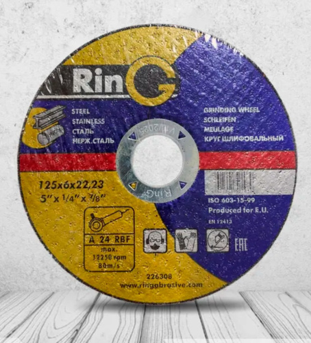 Круг шлифовальный по металлу RinG 150 х 6,0 х 22 0111506022