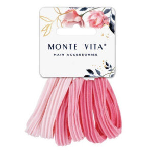 Резинки для волос Monte Vita набор 6шт. 4,5см, оттенки розового 457051