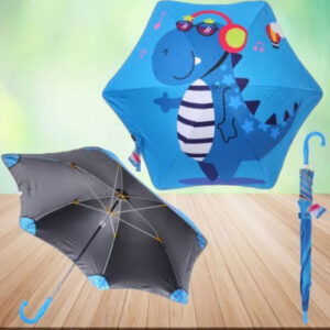 Зонт детский (трость) KidsZontik Динозаврик, светоотражающие элементы Ultramarine 371-055