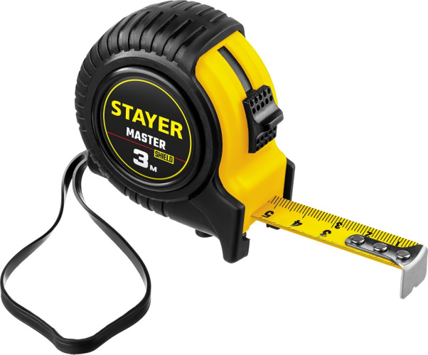 Рулетка 3м х 16мм обрезиненный корпус Stayer 34025-03