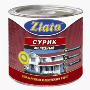 Краска МА-15 ГОСТ сурик 0,8кг Zlata
