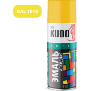 Аэрозольная краска "KUDO" универс. желтая 1013 520 мл KU-1013