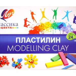 Пластилин 24 цвета Луч Классика, со стеком 28С 1642-08