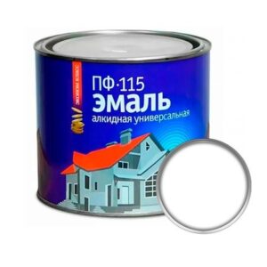 Эмаль ПФ-115 алкидная универс. белая 0,8кг (Смоленск) Р09355