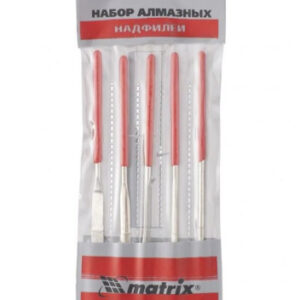 Надфили набор 5шт. 140мм алмазные Matrix 15830