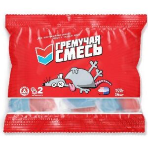 Брикет тесто для уничтожения грызунов Гремучая смесь 100г